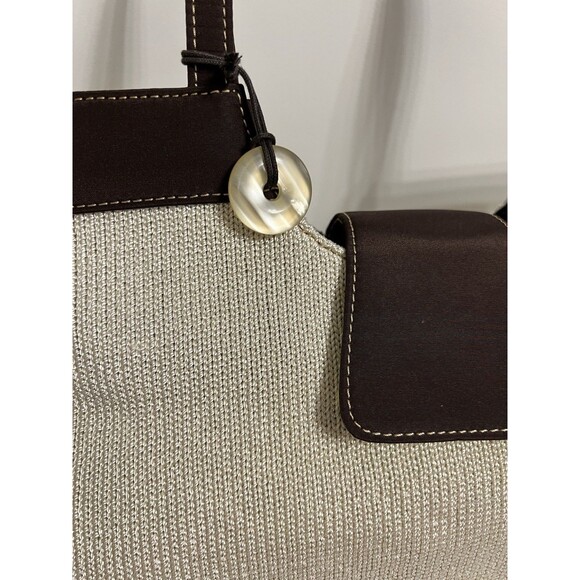The Sak Brown And Ivory Knit Shoulder Bag EUC - Picture 2 of 10